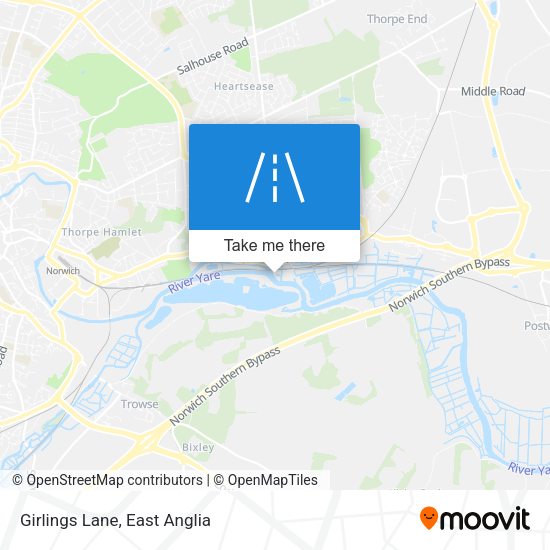 Girlings Lane map