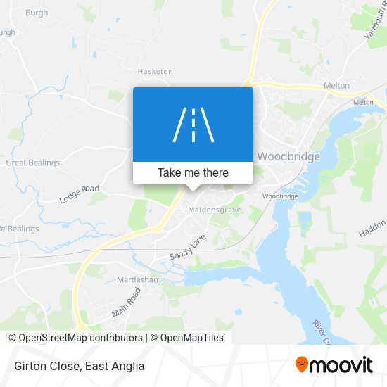 Girton Close map