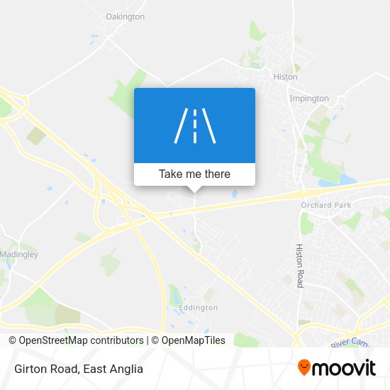 Girton Road map