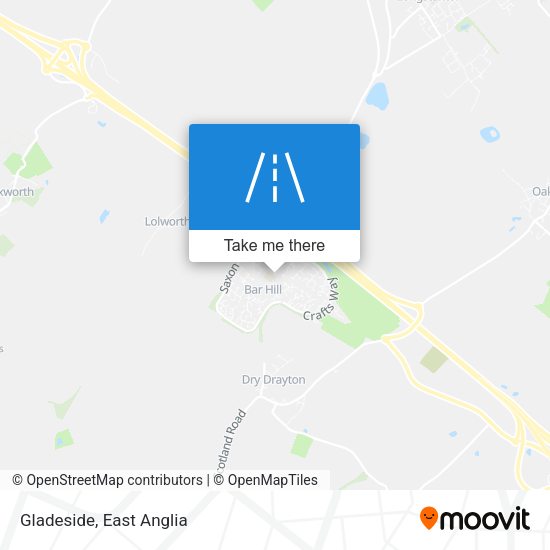 Gladeside map