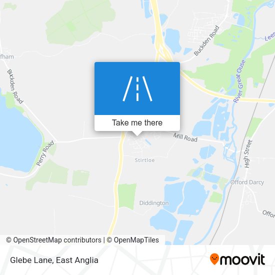 Glebe Lane map