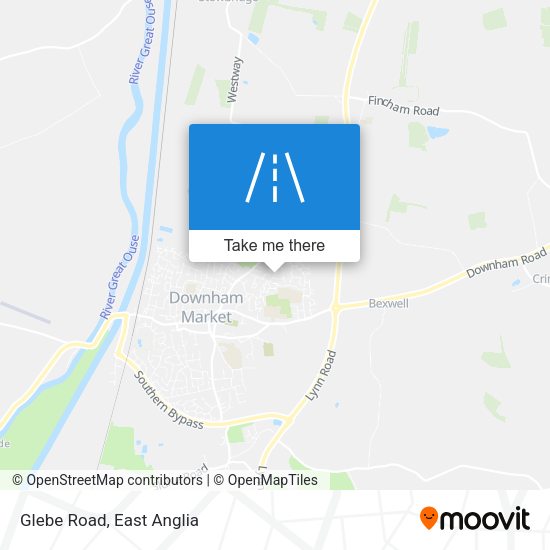 Glebe Road map