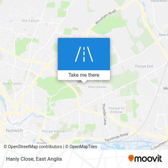 Hanly Close map