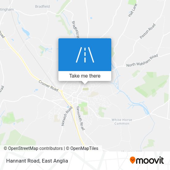 Hannant Road map