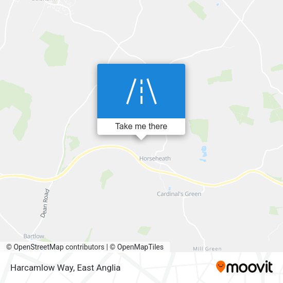 Harcamlow Way map