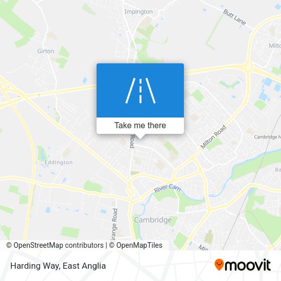 Harding Way map