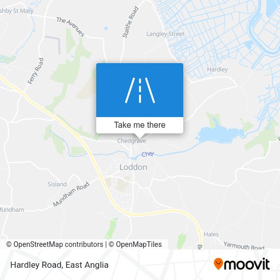 Hardley Road map