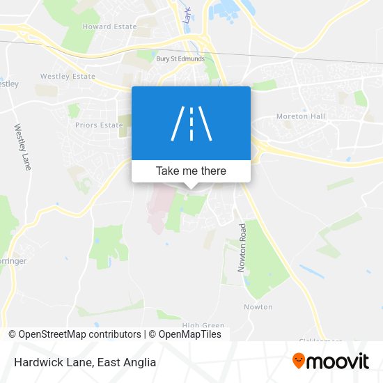 Hardwick Lane map