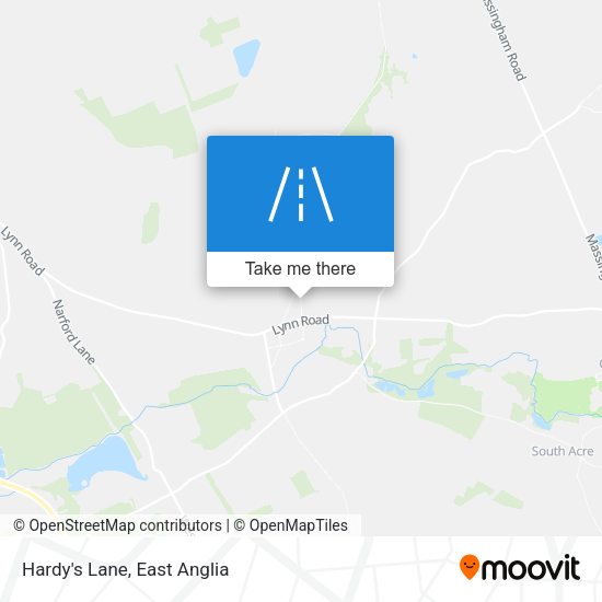 Hardy's Lane map
