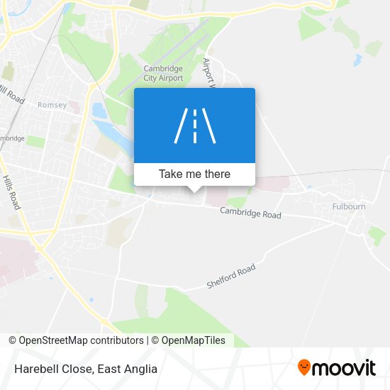 Harebell Close map