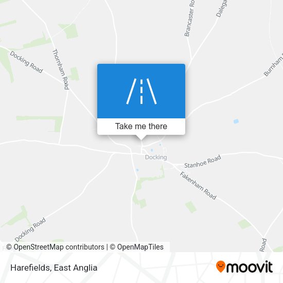 Harefields map