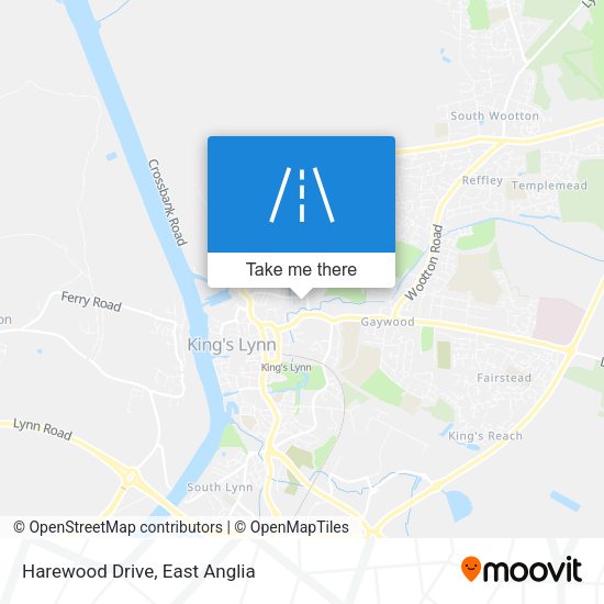 Harewood Drive map