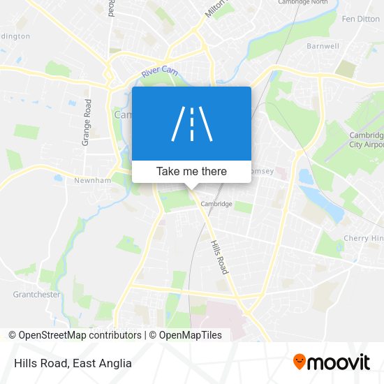 Hills Road map