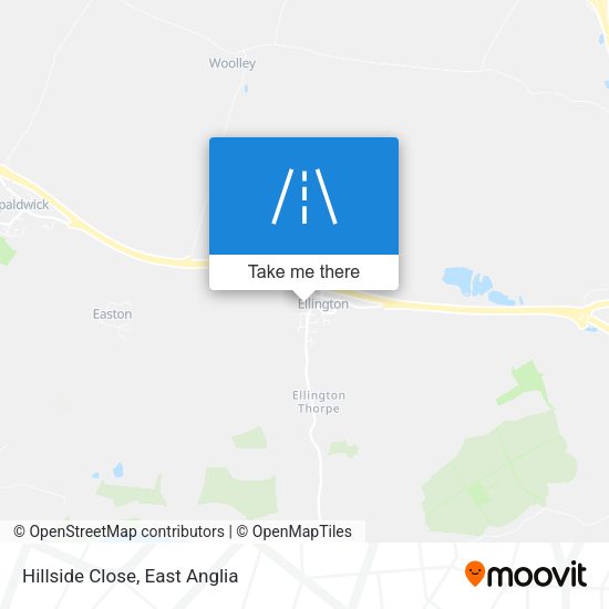 Hillside Close map