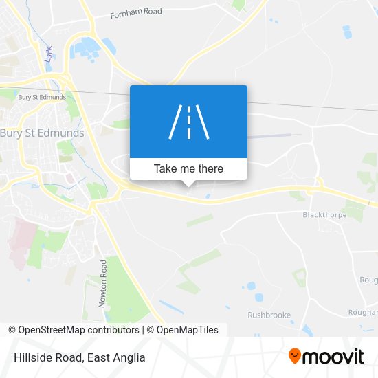 Hillside Road map