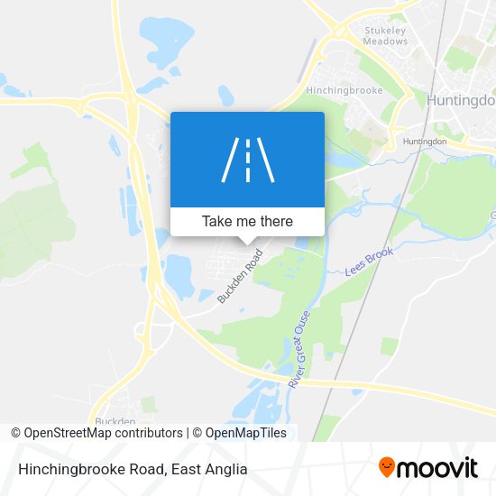 Hinchingbrooke Road map