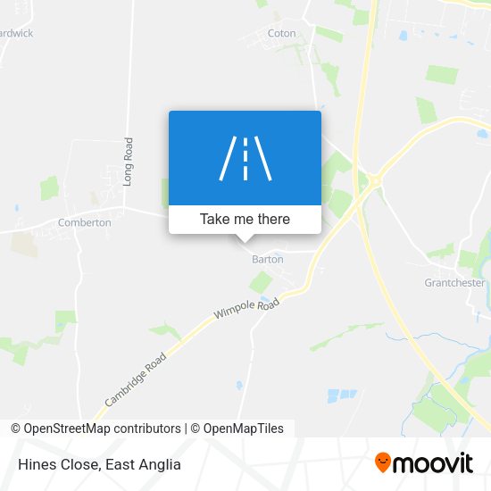 Hines Close map
