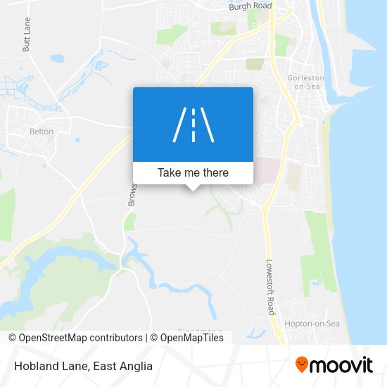 Hobland Lane map