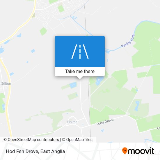 Hod Fen Drove map