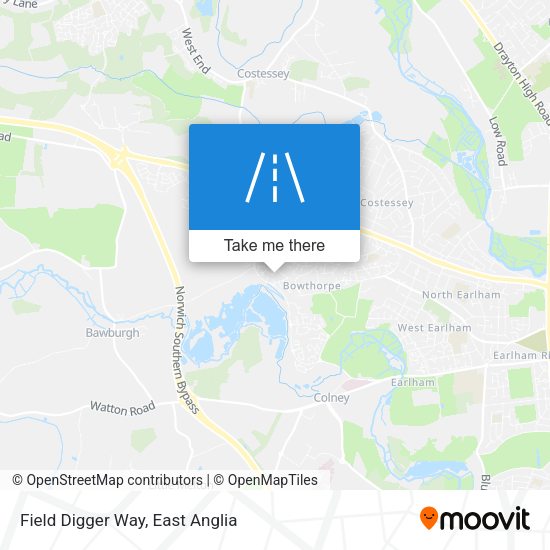 Field Digger Way map