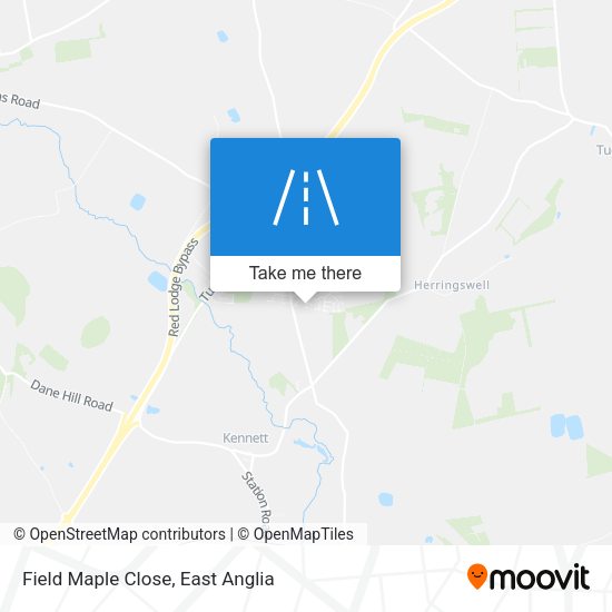 Field Maple Close map