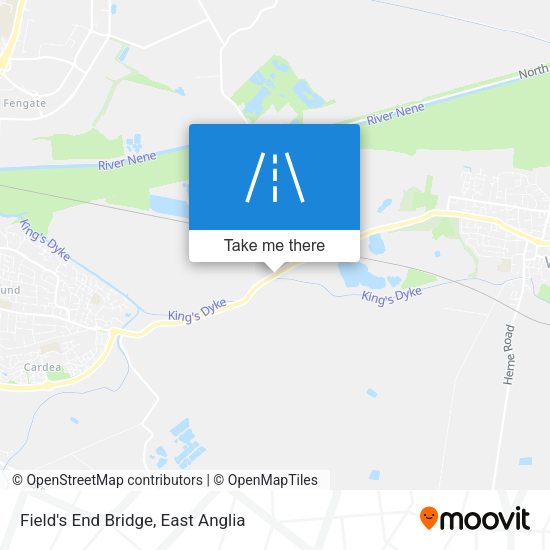 Field's End Bridge map