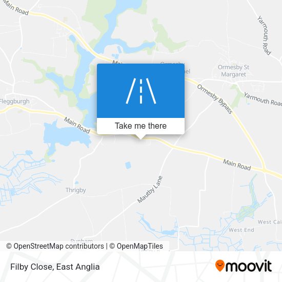 Filby Close map