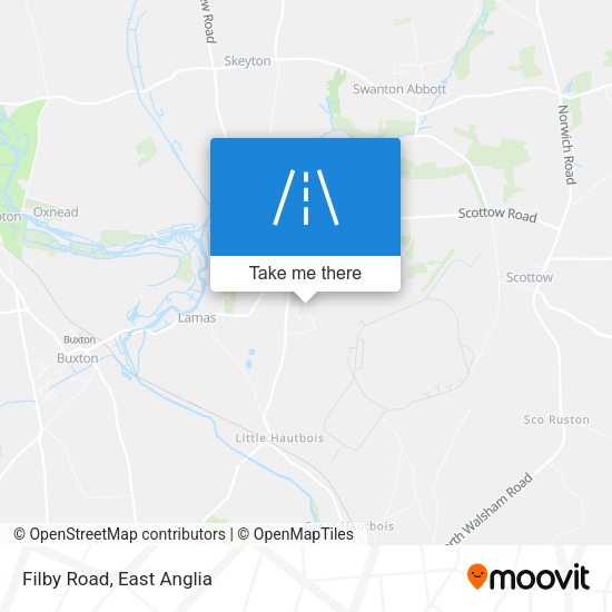 Filby Road map