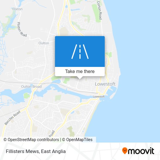 Fillisters Mews map