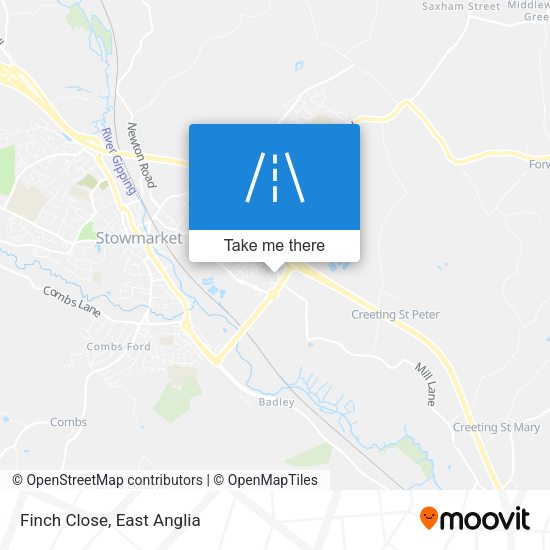 Finch Close map