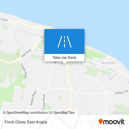 Finch Close map