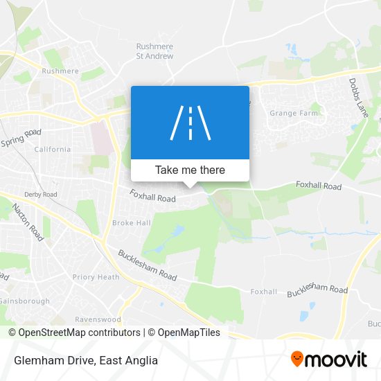 Glemham Drive map