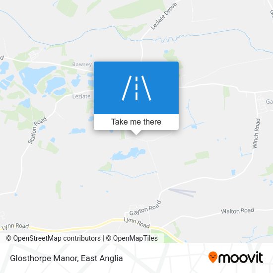 Glosthorpe Manor map