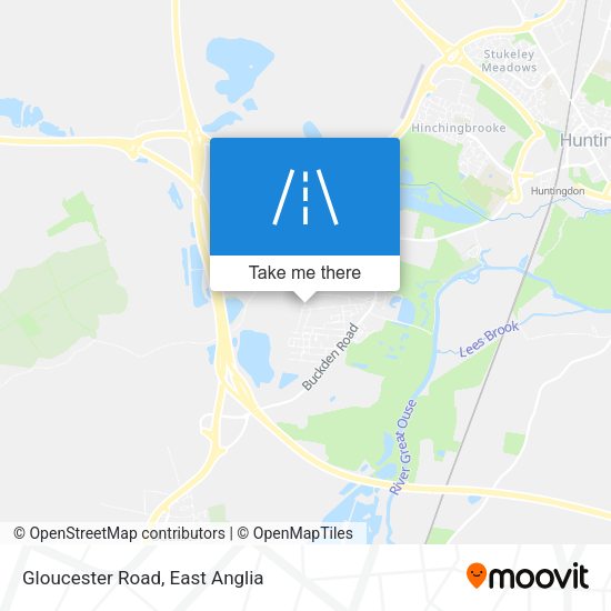 Gloucester Road map