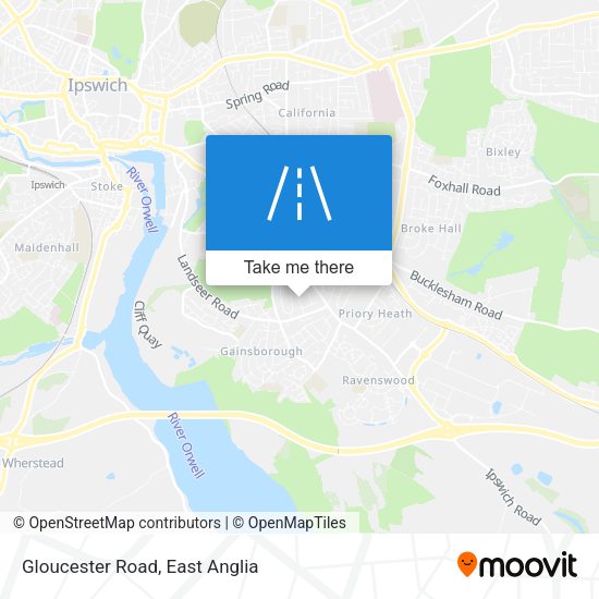 Gloucester Road map