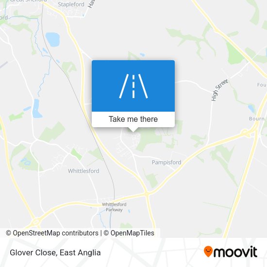 Glover Close map