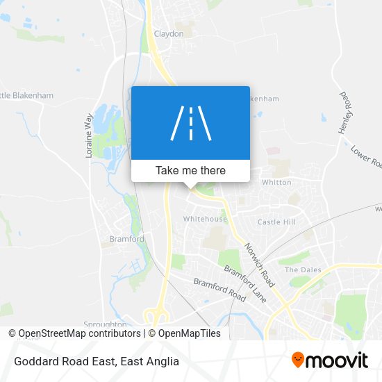 Goddard Road East map