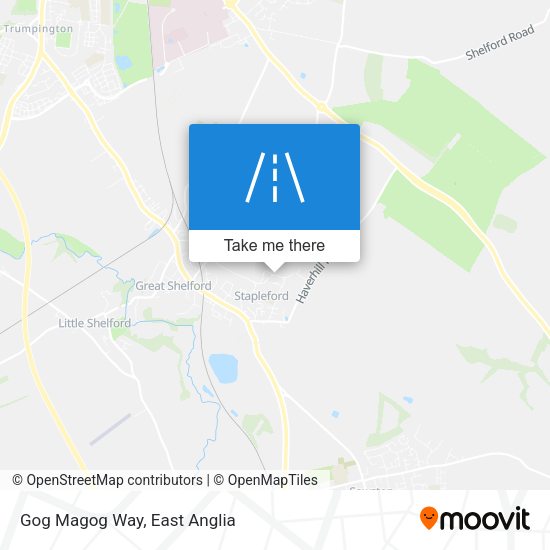 Gog Magog Way map