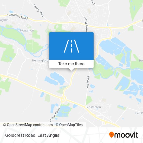 Goldcrest Road map