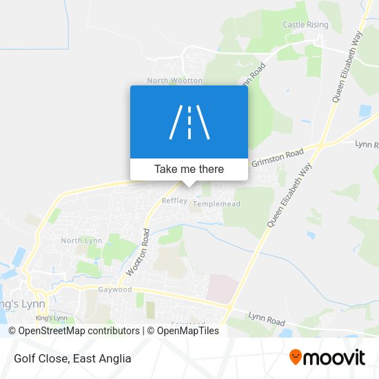 Golf Close map