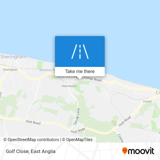 Golf Close map