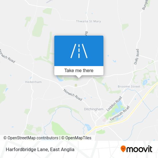 Harfordbridge Lane map
