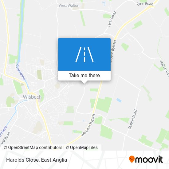Harolds Close map