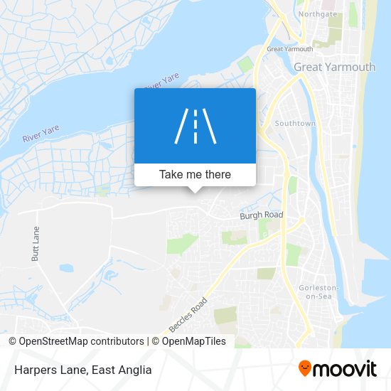 Harpers Lane map