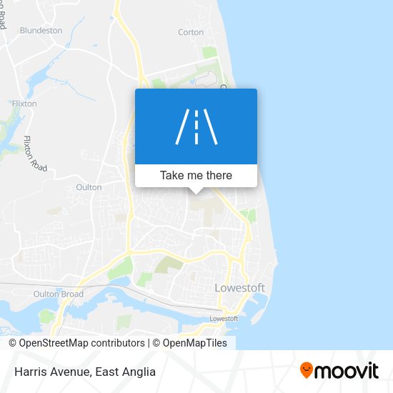 Harris Avenue map