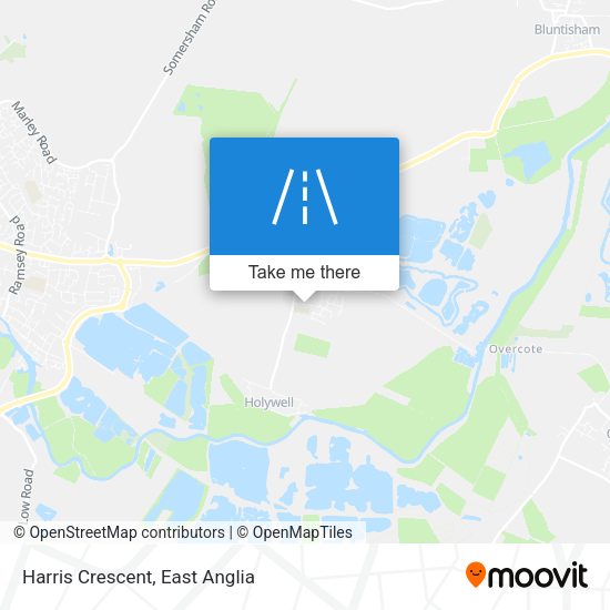 Harris Crescent map