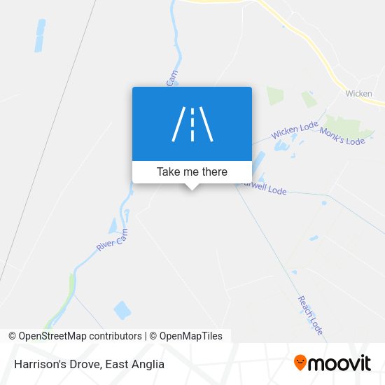 Harrison's Drove map