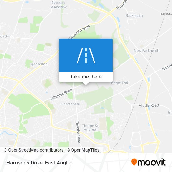 Harrisons Drive map