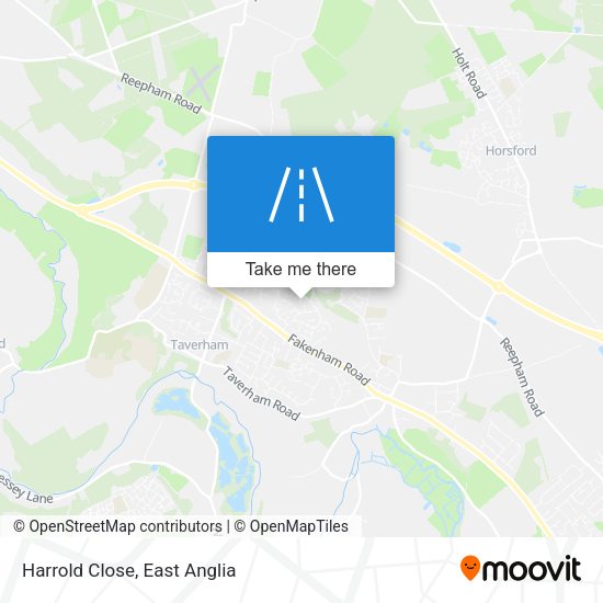 Harrold Close map