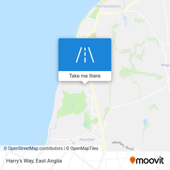 Harry's Way map